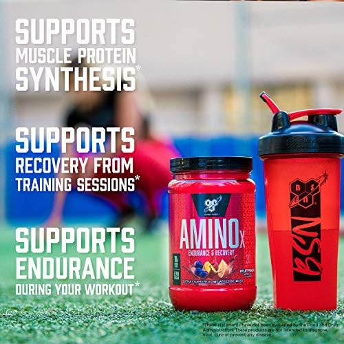 BSN Amino X Muscle Recovery & Endurance Powder, BCAAs, 10 Grams of Amino Acids, Keto Friendly, Caffeine-Free, Support Endurance, Zero Sugar, Fruit Punch, 70 servings, 35.84 Ounce (Packaging May Vary)