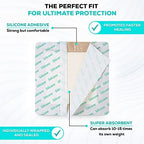 MedVance TM Silicone - Bordered Silicone Adhesive Foam Dressing Size 4"x4" (2.7"x2.7" pad), Box of 5 dressings
