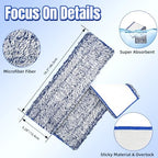 3 Pack Microfiber Dusting Pad for Bona Family of Mops, Washable & Reusable Pads for Bona Hardwood Floor Cleaner Mop, Mop Pads Refill for Hard Surface Floors
