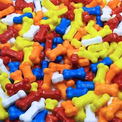 Dog Bone Confetti Sprinkles Cake Cookie Cupcake Donut Decoration Topper Quins 2oz Color Dog Bones Only