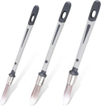 3pcs Paint Brushes for Walls, 0.45/0.6/0.7 inch Small Paint Brush Wall Trim Painting Tools Ideal for Baseboards House Wall Corners Paint Edger Brush and Touch Up Painting
