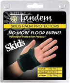 Tandem Sport Skids Palm Protectors - Volleyball Hand Protection for Floor Burns and Bruises - Used by Olympic Athletes - Fingers Free for Setting - Set of 2