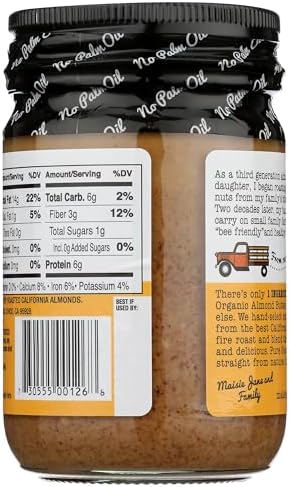 MAISIE JANES Organic Almond Butter Crunchy, 12 OZ