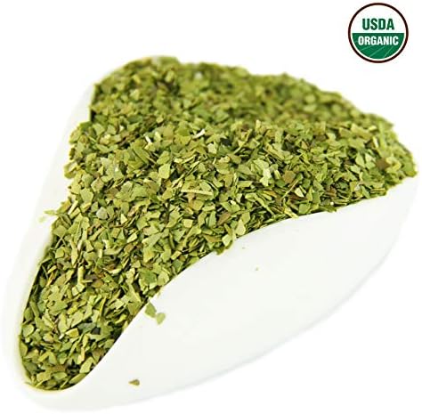 Yerba Mate Tea 1LB (16Oz) HI-CAFFEINE 100% CERTIFIED Organic SUPER-GREEN Yerba Mate | NO Dust | FRESH - NEVER Aged (Ilex Paraguariensis) | Brazilian Rain Forest Grown from U.S. Wellness Naturals