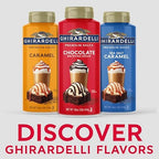 GHIRARDELLI Premium Dessert Sauce 16 oz Bottle, Chocolate – Rich Dessert & Coffee Topping Made with Real Chocolate