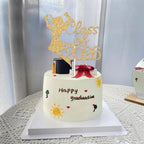 Gold Glitter Class of 2026 Cake Topper, Congrats Grad 2026/You Did It/So Proud of You, 2026 Graduation Party Decorations Supplies (2026, Gold)