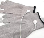 Careforyou DDS Conductive Silver Fiber Electric Massage Gloves for Facial Massager