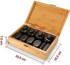 Master Massage 28-Piece Hot Stone Set – Basalt Rocks for Professional & Home Spa Therapy, Healing & Pain Relief