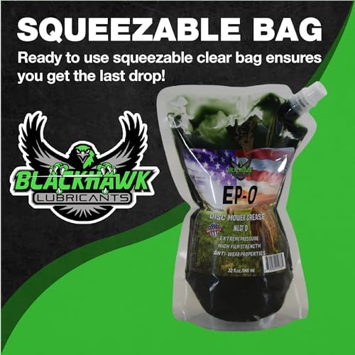 Lithium EP0 Grease for Disc Mowers and Gear Boxes, 32 oz EZ Squeeze Pouch (Single)