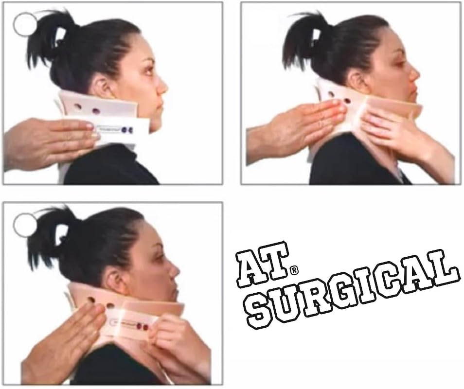 3 1/4 inch Philadelphia Rigid Cervical Collar with Neck Support Foam Lightweight Soft Brace for Men and Women (Large)