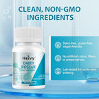 Heivy Pure Lactase Enzyme 9000 FCC Dairy Relief Fast Acting Supplement, Lactose Intolerance Pills 90 Count (Pack of 1)