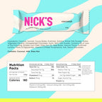 NICKS Coconut Keto Chocolate Candy Bars No Added Sugar, Gluten Free Sweets Low carb Candy Snack Bar – 15-Pack (40g Each)