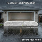 MAQIHAN Empty Sand Bags - 8PCS Woven Polypropylene Heavy Duty Tear Resistant Sandbags for Hurricane Sand Bags for Flooding Construction Project Storing Dry Materials