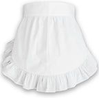CRB Fashion Waist Apron Kitchen Cooking Restaurant Cotton Bistro Half Aprons with Pockets For Woman