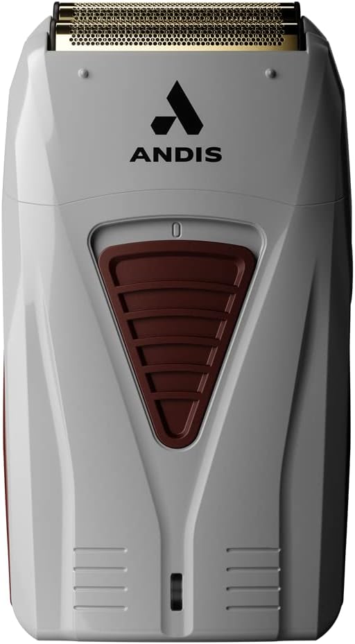 Andis TS-1 17235 Pro Foil Lithium Titanium Foil Shaver, Cord/Cordless, Smooth Shaving Cordless Shaver with Charger, Gray