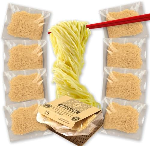 Hakubaku Authentic Plain Ramen Noodles bulk (8 PACK) Kaedama. Product of Japan. Good Asian Teriyaki cold noodles for Yakisoba