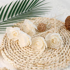 FOMIYES 5PCS Rattan Diffuser Sticks with Artificial Flowers,Sticks for Essential Oil Diffusion, Ideal Home Decor for Bedroom, Room, Bathroom, Office for All Seasons