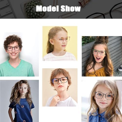 Hycredi Kids Blue Light Blocking Glasses for Boys & Girls – Reduce Eye Strain from Screens, Computer, Gaming, TV & Phone