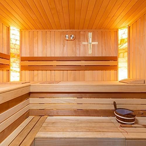 15 Minute Heat Resistant Sauna Sand Timer - 15m Rotating Wooden Hourglass with White Sand, Reloj De Arena for Sauna SPA Room
