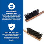 Carlisle FoodService Products 4577200 Carbon Steel Bristle Pizza/BBQ Oven Brush, 39" Overall Length