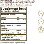Solgar Evening Primrose Oil 1300 mg, 60 Softgels - Promotes Healthy Skin - Nutritional Support for Women - Non-GMO, Gluten Free, Dairy Free - 60 Servings