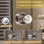 Powerful Suction Cup Glass Mirror Door Handle, Refrigerator Drawer Bathroom Wall armrest, Bathtub Shower Handle Kitchen Drawer Cabinet knob Suction Cup (Transparent)