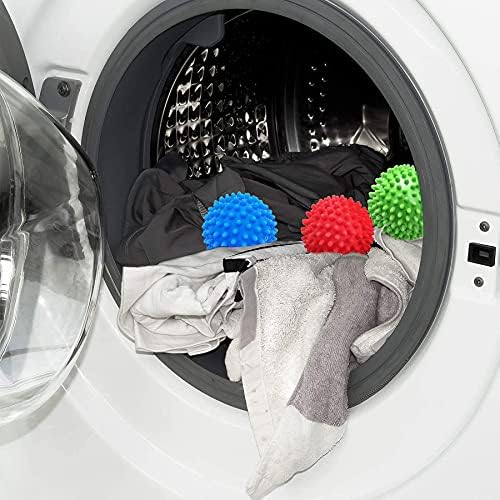 4/6/8 Pcs Dryer Ball, Dryer Balls, Tumble Dryer Balls, Fluffier Balls, Reusable Dryer Balls Underwear (Color : Grün, Size : 6 PCS)