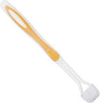 Multicolor Three-Sided Toothbrushes Travel Toothbrushes for Adults and Children(Yellow)
