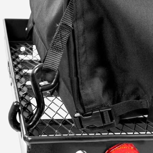 Waterproof Wheelchair Cover for Electric Power Chairs - All-Weather Heavy Duty 600D Oxford Fabric with Storage Bag, Travel Mobility Scooter Cover Fits up to 44"L x 38"H (Black)