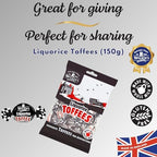 Walkers Nonsuch Liquorice Toffees Bag 5.29 Oz (Pack of 3) – Black Licorice Candy, British Chewy Toffee Candy, Old Fashioned Sweets, Traditional English Treats, Imported from UK