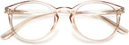 Blue Light Blocking Reading Glasses Spring Hinges Round Eyeglasses Computer Readers for Women