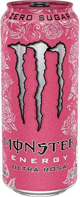 Monster Energy Drink Variety -Low Calorie Pack - 16 ounce (Pack of 12) + Stinger Energy Chews