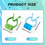 Fabbay 8 Pcs Stop Nosebleeds Clip Nose Bleed Stopper Nasal Clip for Adult Emergency Accident, Blue and Green