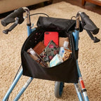NOVA Medical Products Pouch Bag for 3 Wheeled Rollator Walker – Replacement Storage Tote & Organizer for Three Wheel Mobility Aids, Zippered Closure, Durable Design