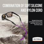 Eye Glasses Holder Strap - Sunglasses Straps Cords for Men Women Kids - Eyeglass Holders Around Neck - Eyewear String Lanyard Retainer - 2 PCS (Purple)
