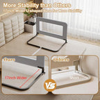 Toddler Bed Guard Rail for Baby - Sturdy Metal Safety Rail for Twin, Crib, Queen, Bunk, Full Side Beds - Kids Guardrail Protector