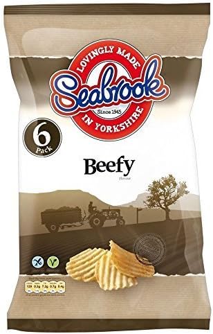 Seabrook Crinkle Cut Crisps - Beefy (6x25g) by Seabrook