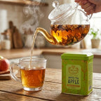Sekerci Cafer Erol Turkish Apple Tea (150g/5.3oz) | Authentic Istanbul Fruit Infusion with Cinnamon & Hibiscus | Premium Loose Leaf Dried Apple Pieces in Gift Tin | Caffeine-Free Herbal Tea for Relaxation & Digestion | Non-GMO & Vegan