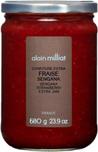 Alain Milliat Sengana Strawberry Jam, 23.9 Oz (One 680g Glass Jar) | GMO-Free | Imported from France