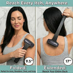 Bearback Back Scratcher for Men & Women - Long Reach Folding Handle, Skin-Safe Bristles - Extendable, Portable, Easy to Clean - Designed by a USA Small Business