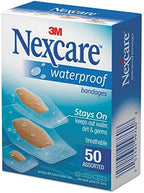 Nexcare 432-50 Waterproof Bandage, Assorted Size, Clear