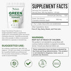 Purisure Green Tea Extract | Powdered Tea from Premium Green Leaf | Unsweetened Vegan Tea for Latte & Smoothie Recipe | All-Natural Antioxidant Green Tea Powder with EGCG & Polyphenols | 500 Servings