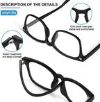 Okany Blue Light Blocking Glasses for Women Men Fashion Computer Screen Gaming TV Phones Anti Eyestrain & UV Glare Glasses