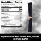Sanniti Nero di Seppia Spaghetti, 500g | Premium Italian Squid Ink Pasta | Rich Gourmet Flavor | Crafted in Italy (Pack of 2)