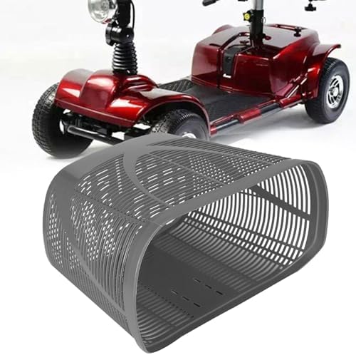 Mobility Scooter Replacement Plastic Rear Basket with Mounting Screws for Enhanced Storage, Universal Mobility Scooter Accessory with Secure Mounting Hardware