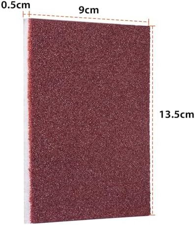 Carborundum Sponge Nano Emery Sponge Brush Eraser Scrub Kitchen Cleaning for Removing Rust Pots，Household Cleaning Tool (Dark brown-20pcs)