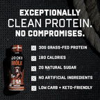 Jocko Fuel Mölk 30g Grass Fed Protein Shakes - No Added Sugar Protein Drinks KETO Friendly - Ready to Drink 12 FL Oz (Pack of 12) Sweet Cream Coffee