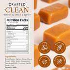 Béquet Caramel - Chewy - Gourmet Caramel Candy - Caramel Candy Individually Wrapped - Made in Montana - Kosher (Star D) and Gluten Free - 24 oz Resealable Pouch