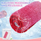 Replacement Microfiber Mop Pads Reusable Compatible with Reveal Spray Mop with Washable Pads, 16.5" Reusable Wet & Dry Mop Replacement Pads Fit for Any Microfiber Reveal Flat Mops(2 Pack)