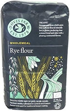 Doves Farm Organic Wholegrain Rye Flour (1Kg) - Pack of 2